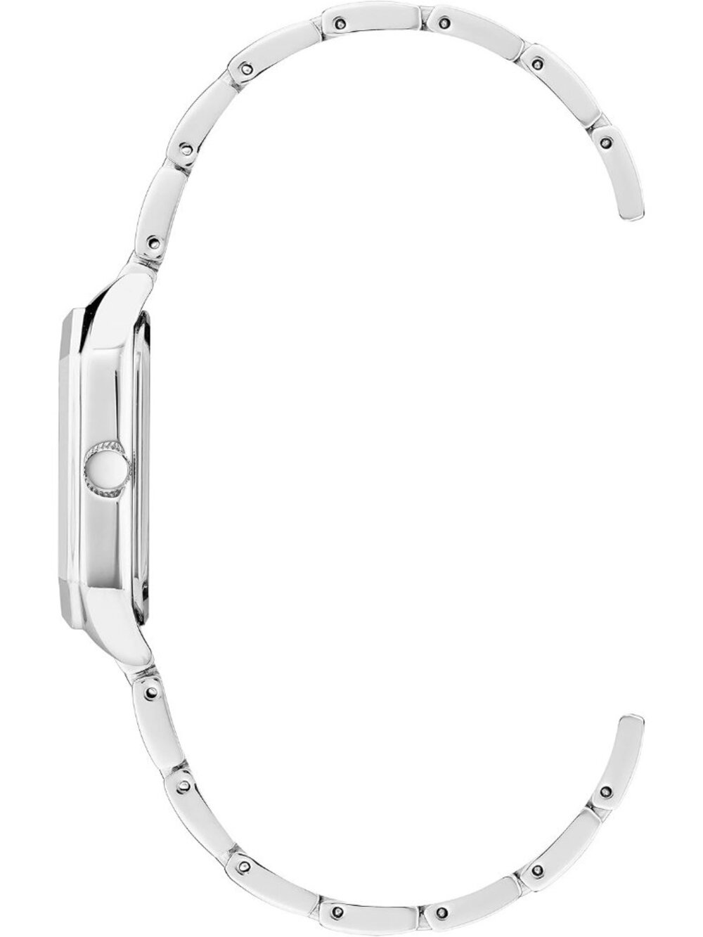 Women's Silver Tone Adjustable Link Bracelet Stainless Steel Band Wrist Watches - Picture 2 of 6